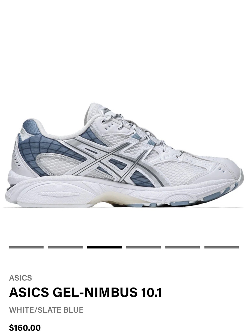ASICS Women’s Athletic Shoe — White/Slate Blue